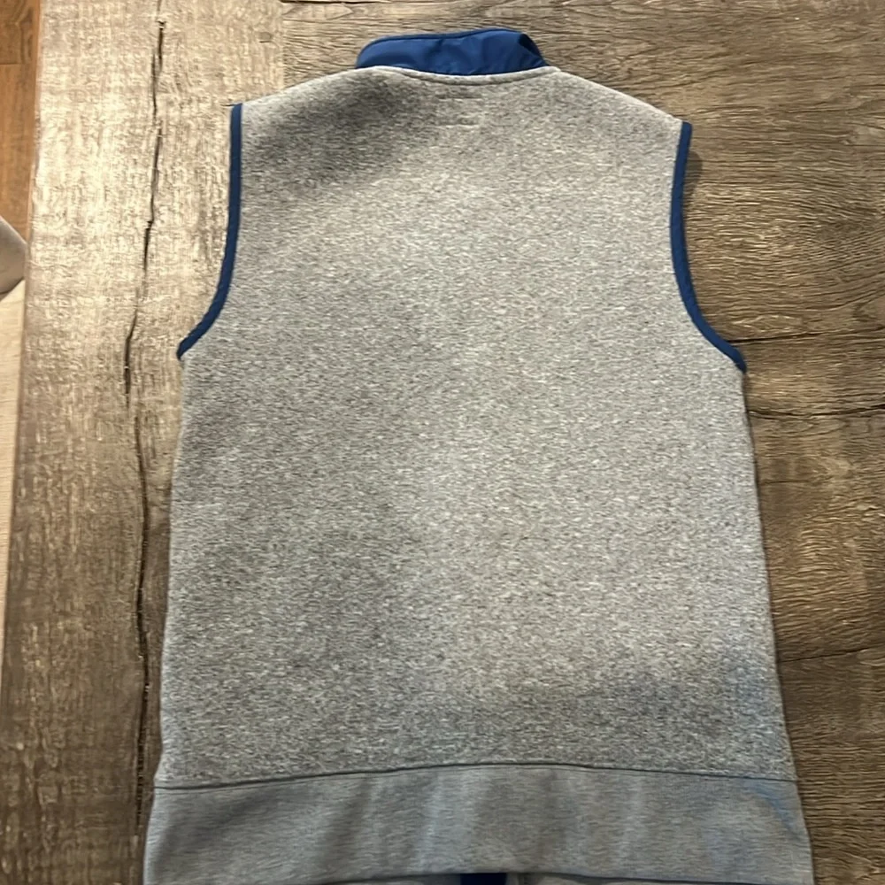 Crewcuts By J. Crew Boys Heathered Grey w/Navy accents  Vest size 14 - Picture 6 of 6